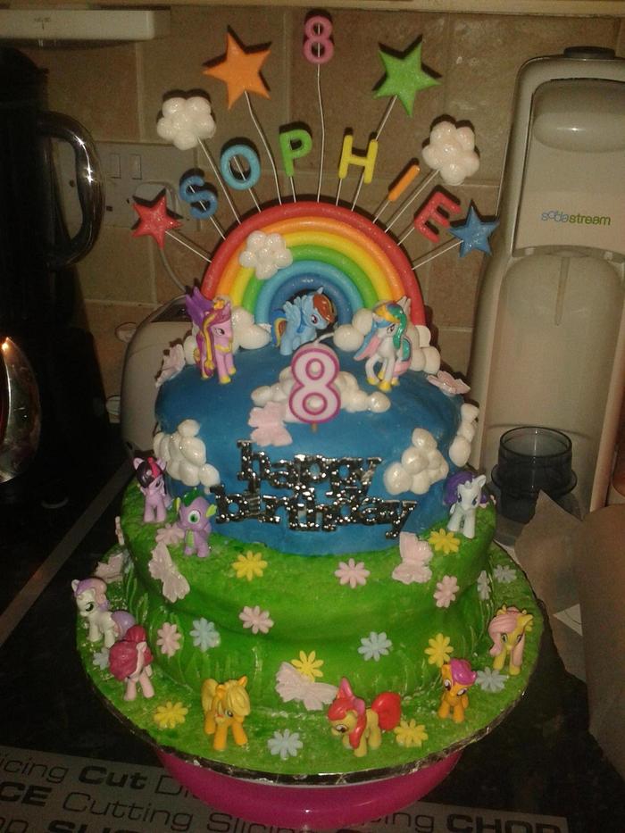 daughter's 8th birthday cake