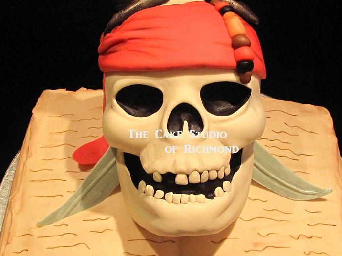 Pirates of the Caribbean cupcake tower