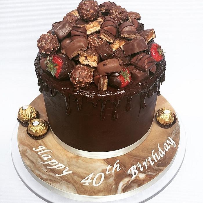 Drippy chocolate cake