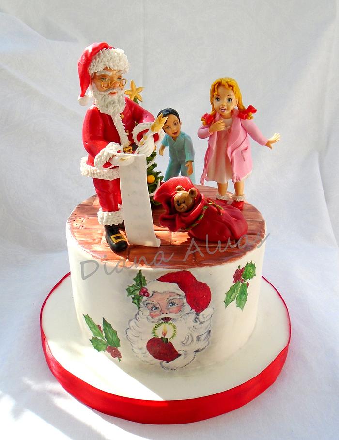 Christmas story - Decorated Cake by Diana Aluaş - CakesDecor