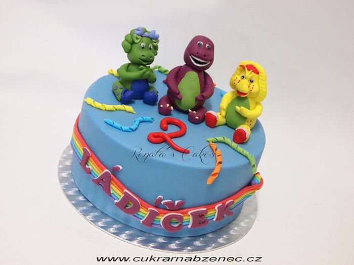 Barney and friens cake