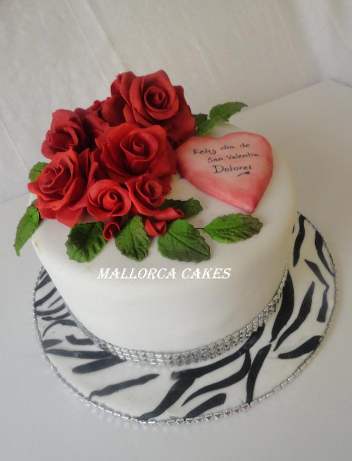 Valentines day cake 