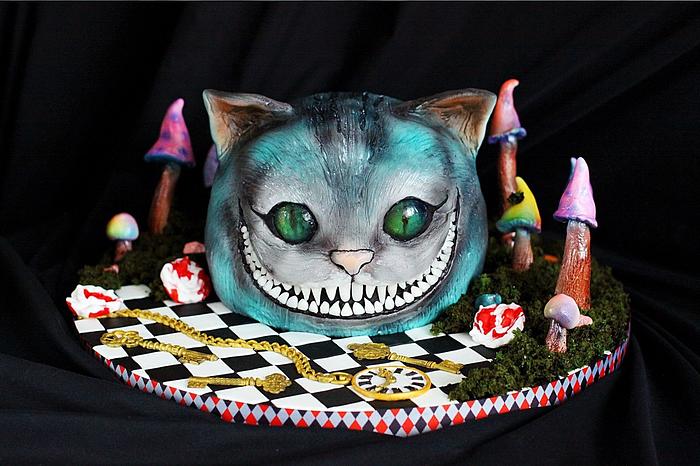 Cheshire Cat Cake | Alice in Wonderland 