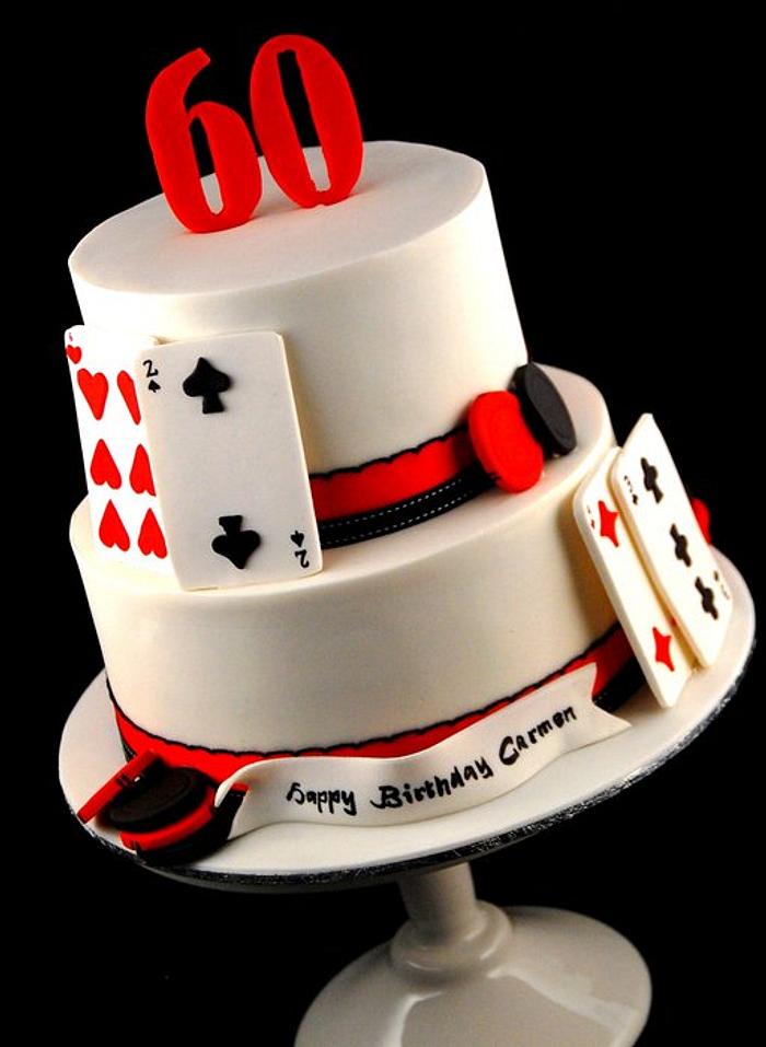 60th Casino Cake