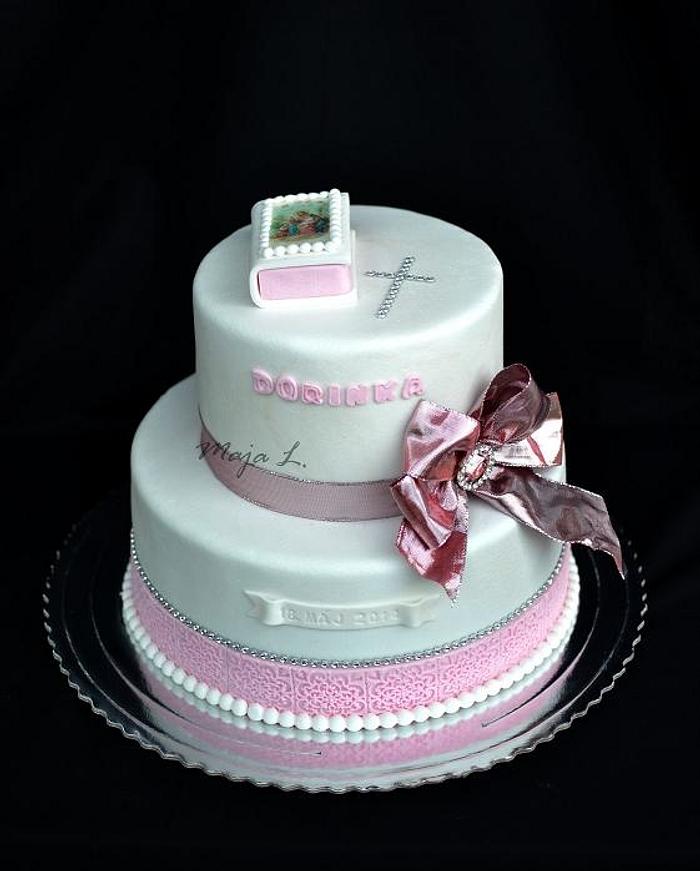 1st communion cake