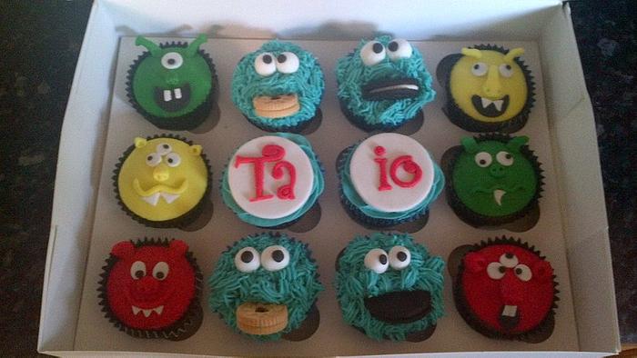Monster cupcakes. 