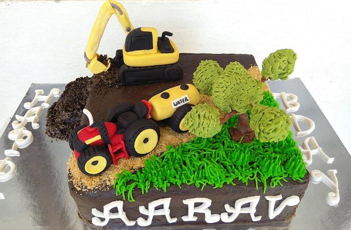 Excavator & tractor cake