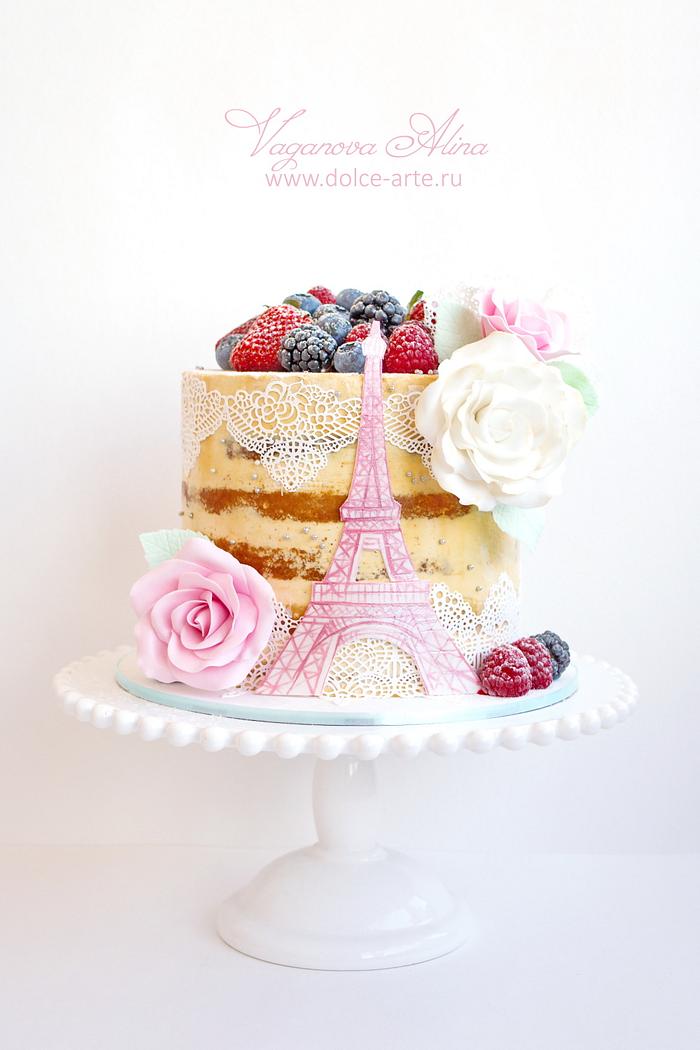 Paris open cake