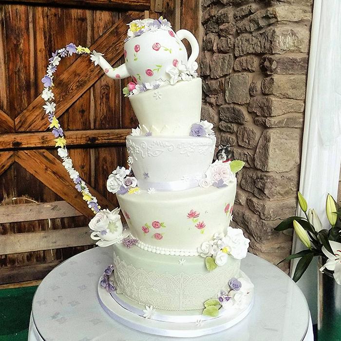 Teapot Wedding Cake