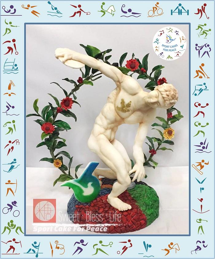 Discus thrower - Sport Cakes for Peace