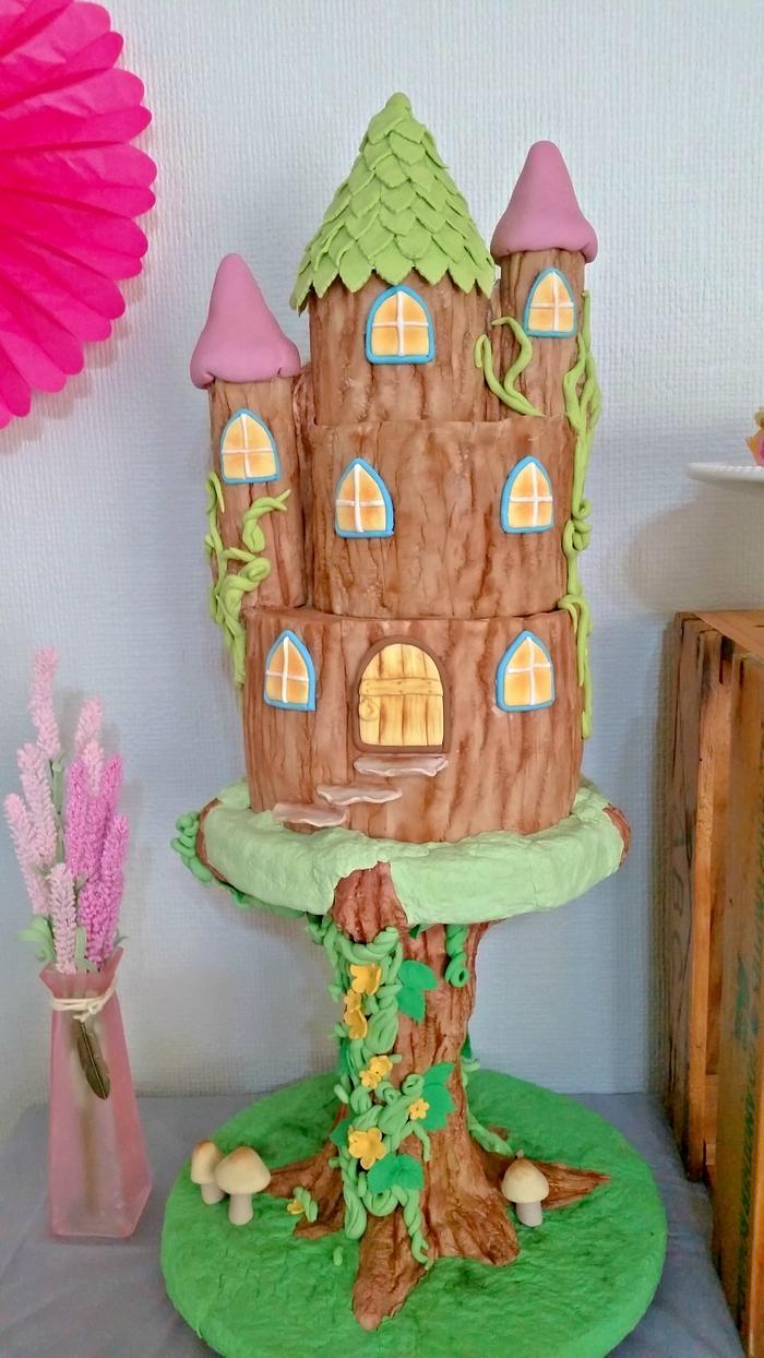 Fairy Tree House cake
