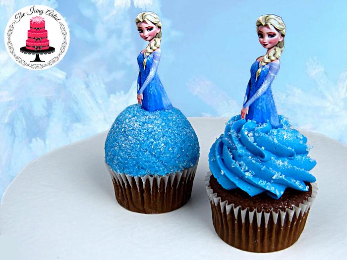 Frozen Princess Elsa Cupcakes!