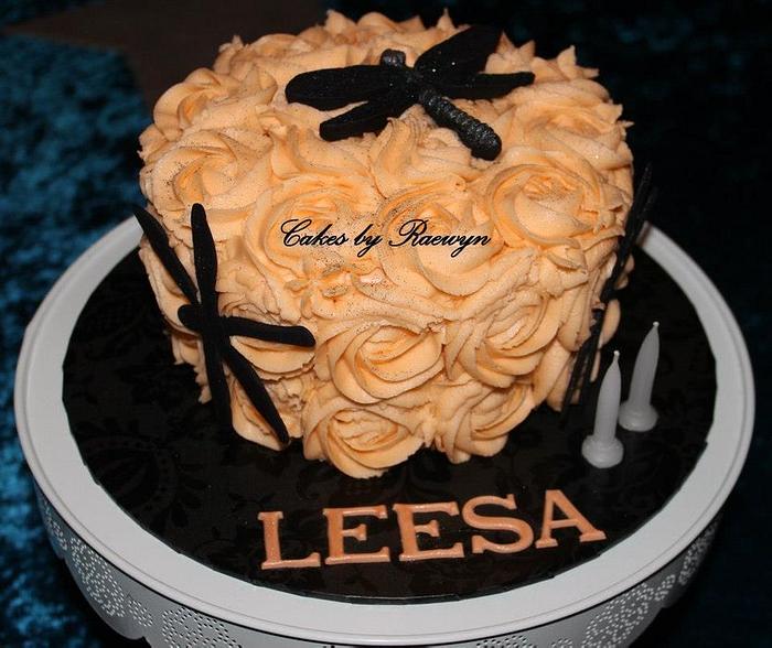 Dragonfly Cake for Leesa