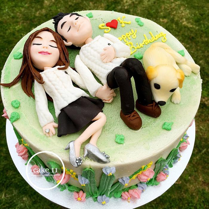 Cake for lovely couple 