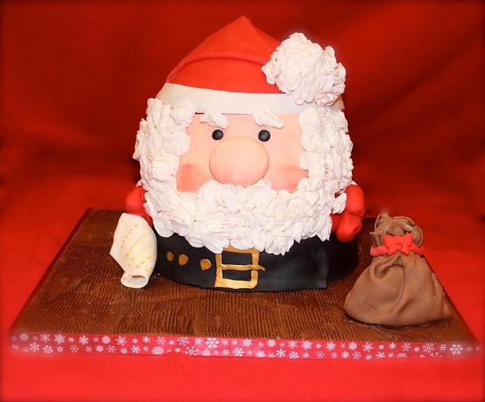 Jolly Santa Family Christmas Cake - Insanely Cakes