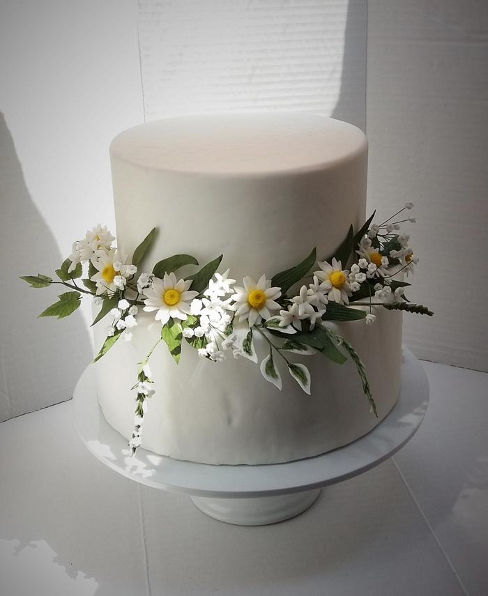 Wedding cake inspired by spring