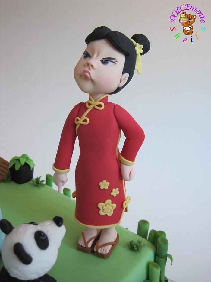 The angry little chinese girl