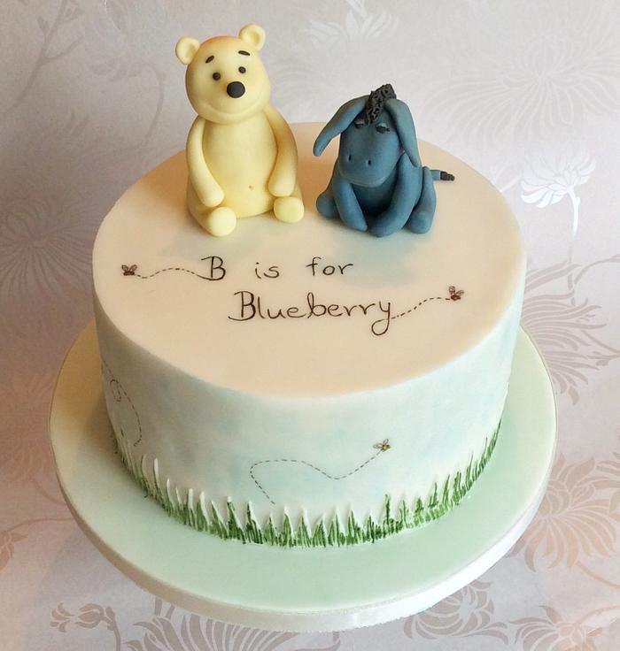 Pooh Bear & Eeyore Baby shower Cake
