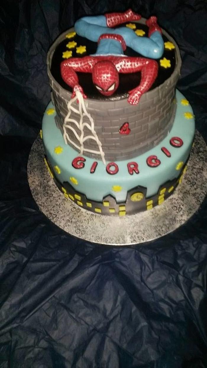 Spiderman cake