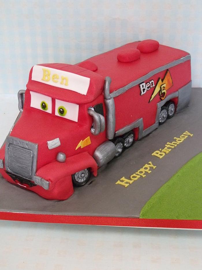 mack from cars cake 