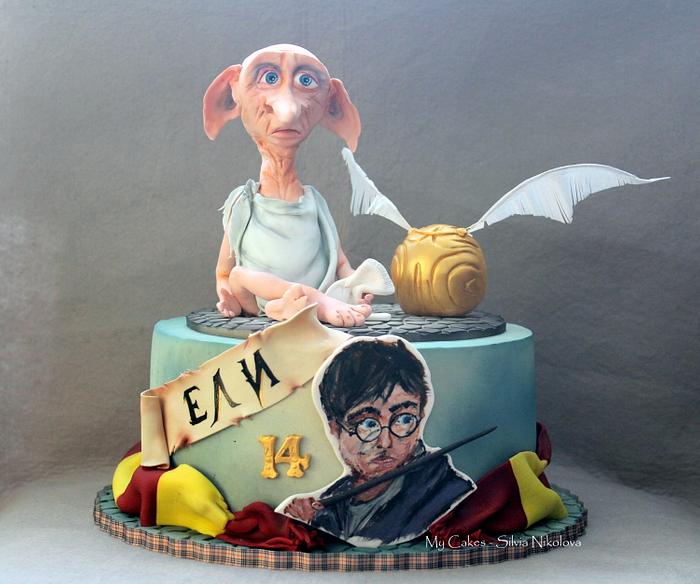 Hand Painted Harry Potter Cake