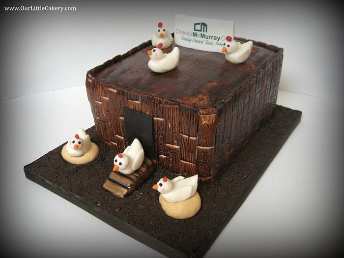 Chicken coop cake