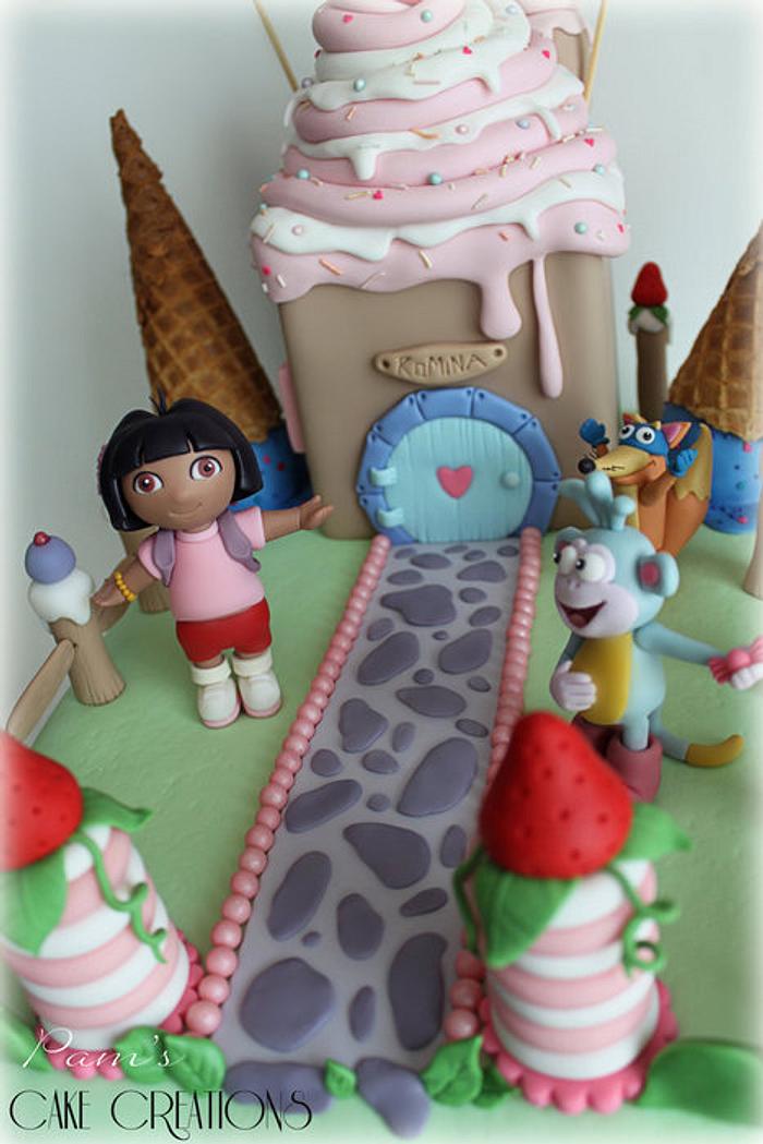 Dora the explorer Cake 