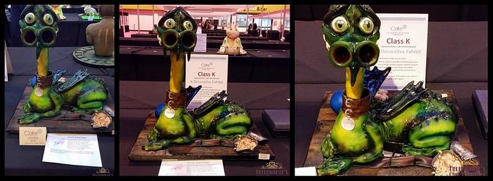 Errol the Swamp Dragon, My Silver award winning Cake International entry