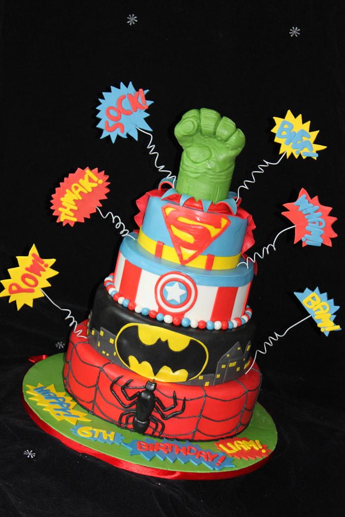 My version of the 'Superhero' cake 