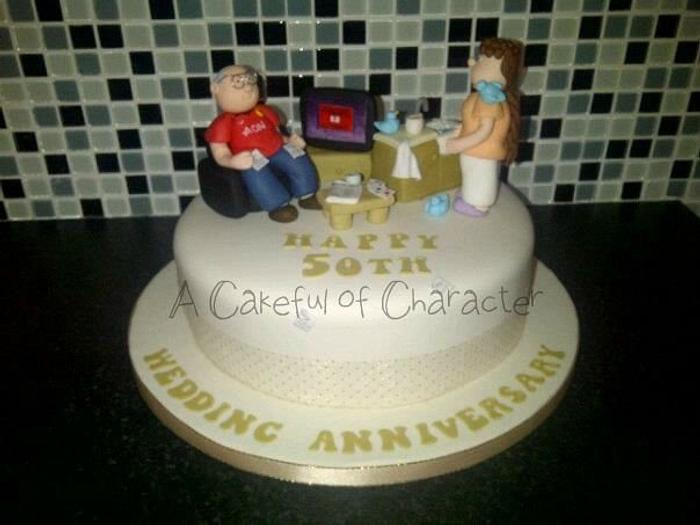 Novelty Anniversary Cake