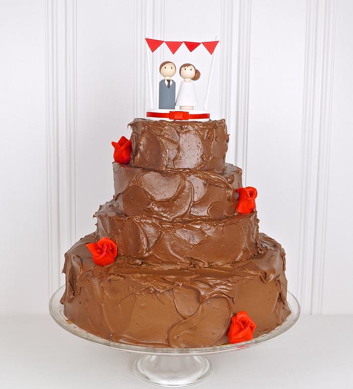 Chocolate Wedding Cake by Judith Walli, Judith und die Torten
