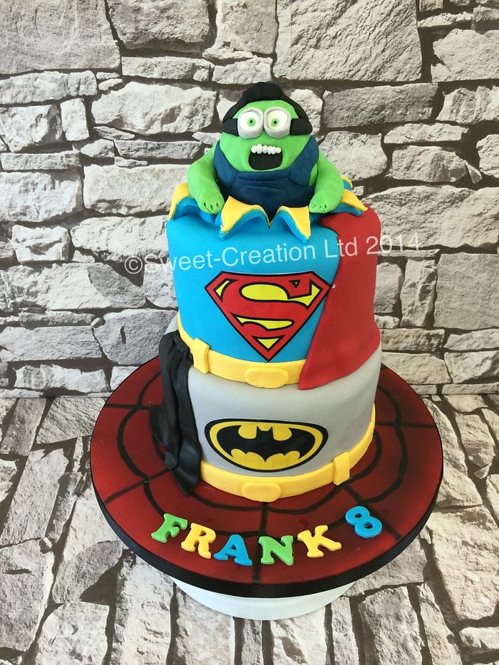 Super hero Minion hulk cake 
