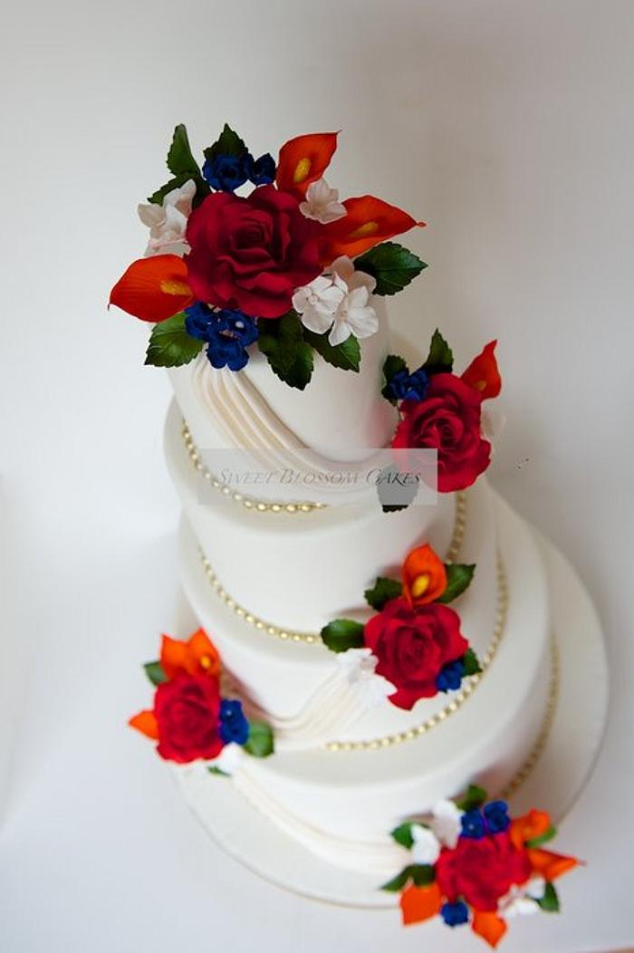 Fall wedding cake