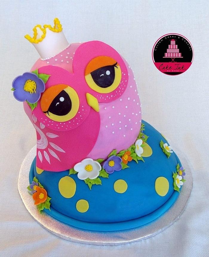 Princess Owl Cake