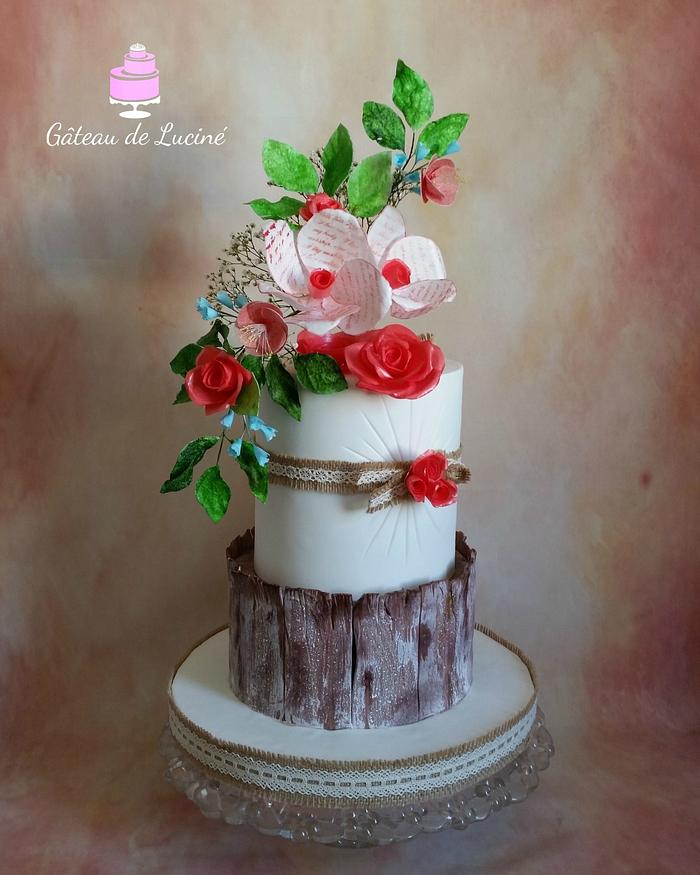 Country wedding cake