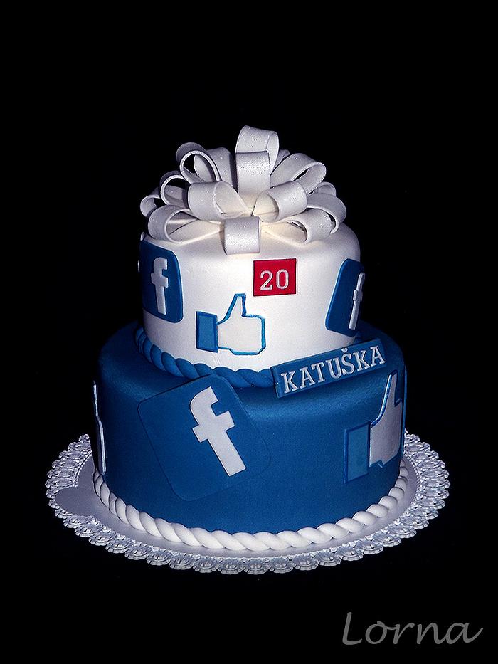 Facebook cake..