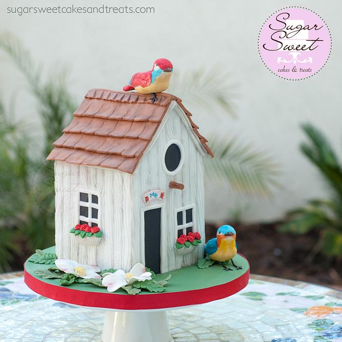 Bird House Cake