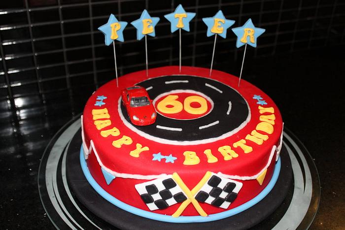 60th Car Cake