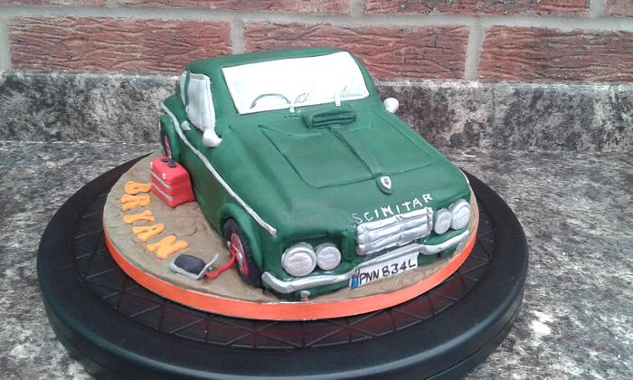 3D Scimitar Car cake