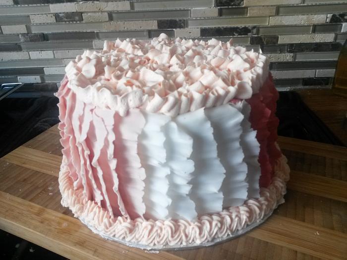 Ruffles Birthday Cake