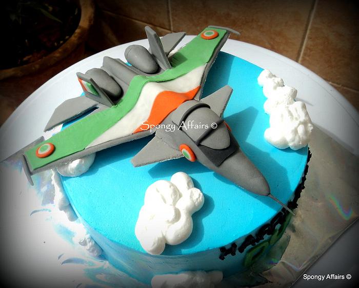 Jet plane cake