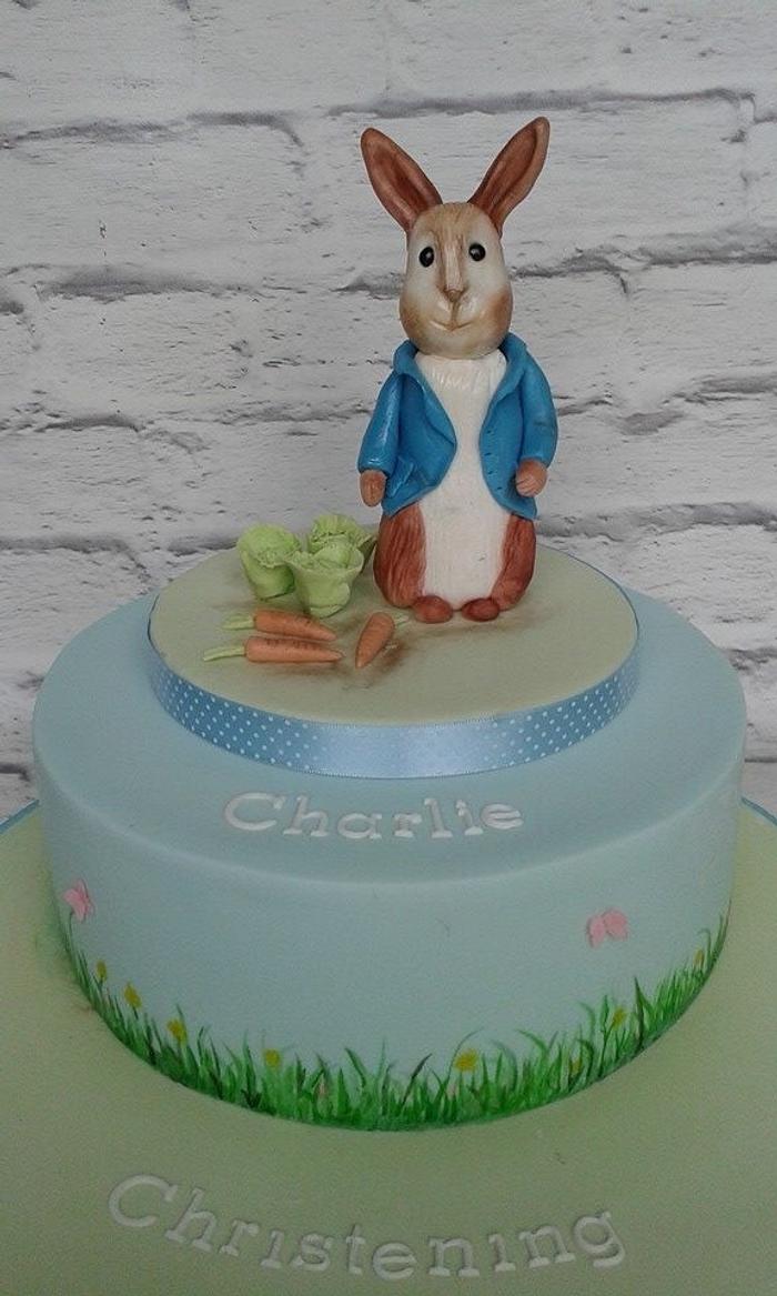 Peter Rabbit Christening cake