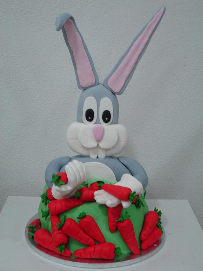 3D bugs bunny cake