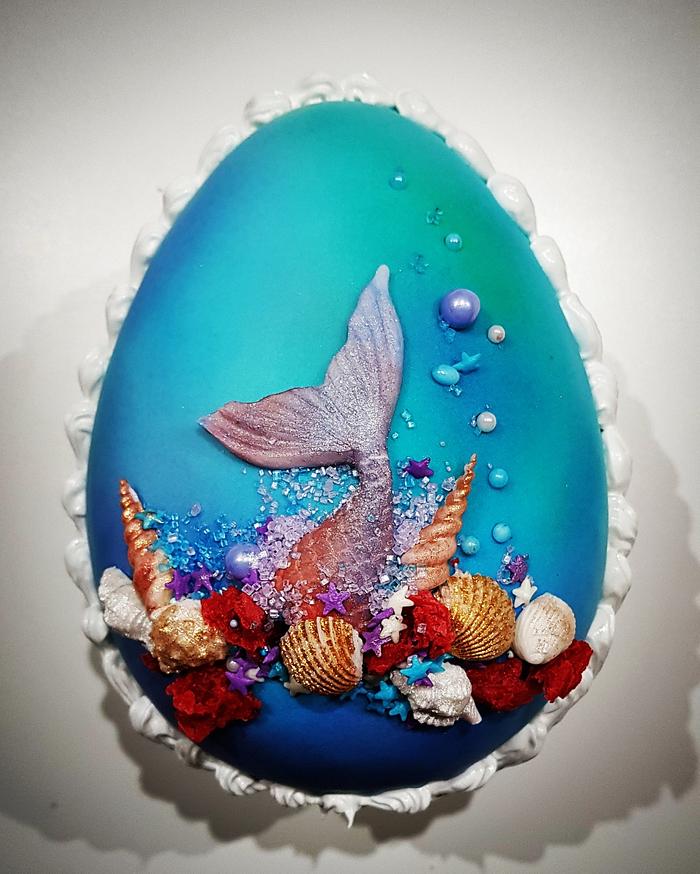 Huevo de Pascua Sirenita