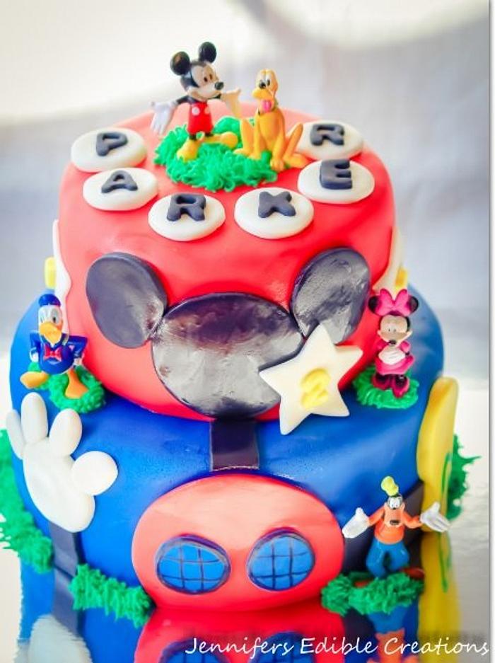 Mickey Mouse Playhouse Birthday Cake