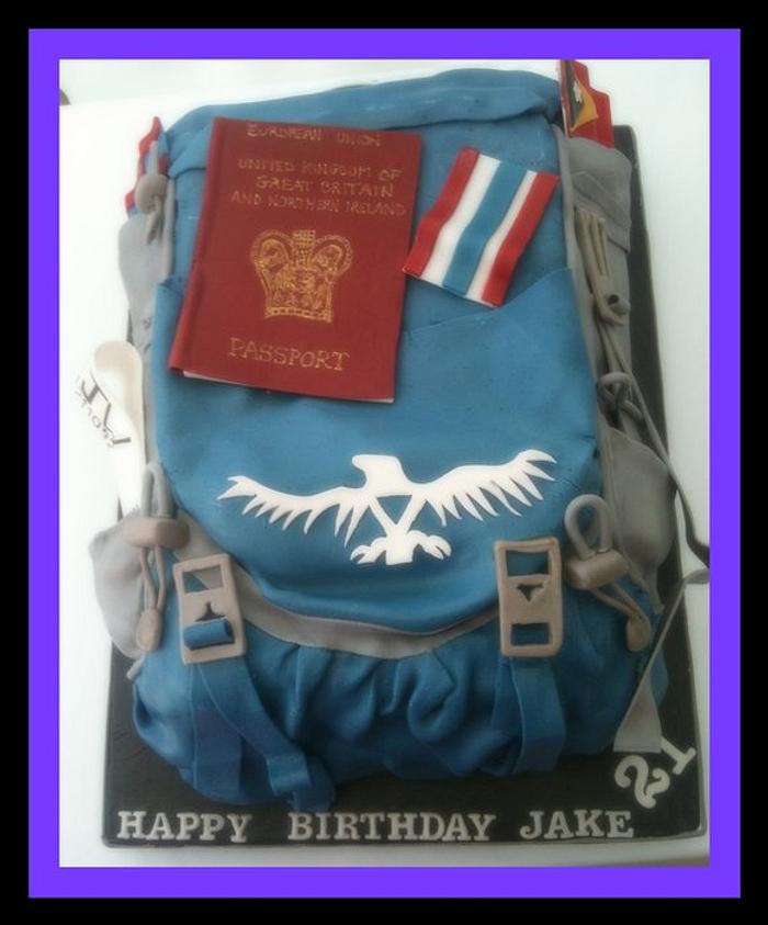 Travellers Backpacker Cake