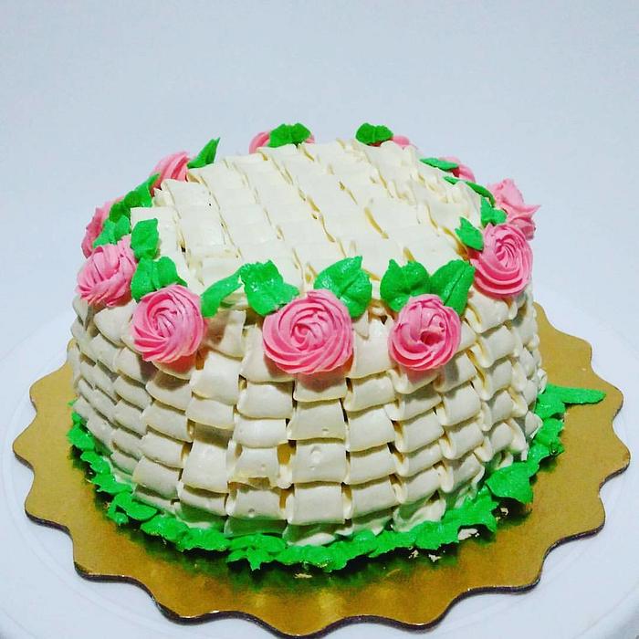 Torta Canasta de Flores #2