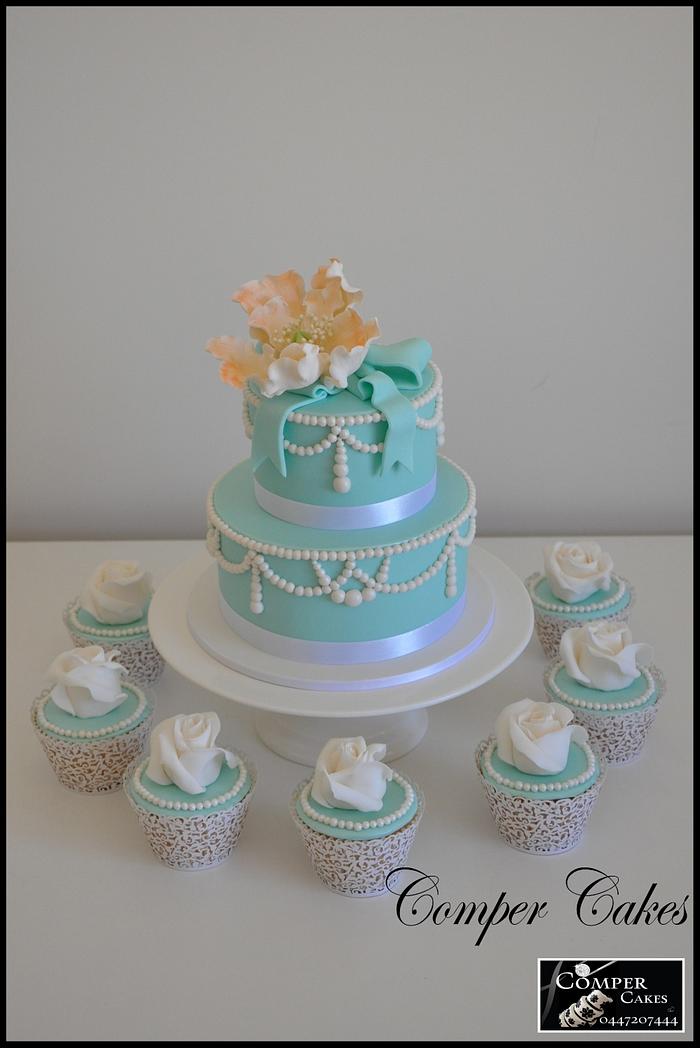 Tiffany wedding cake
