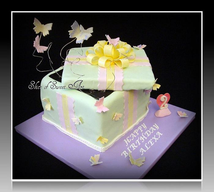 Butterfly Gift Box Birthday