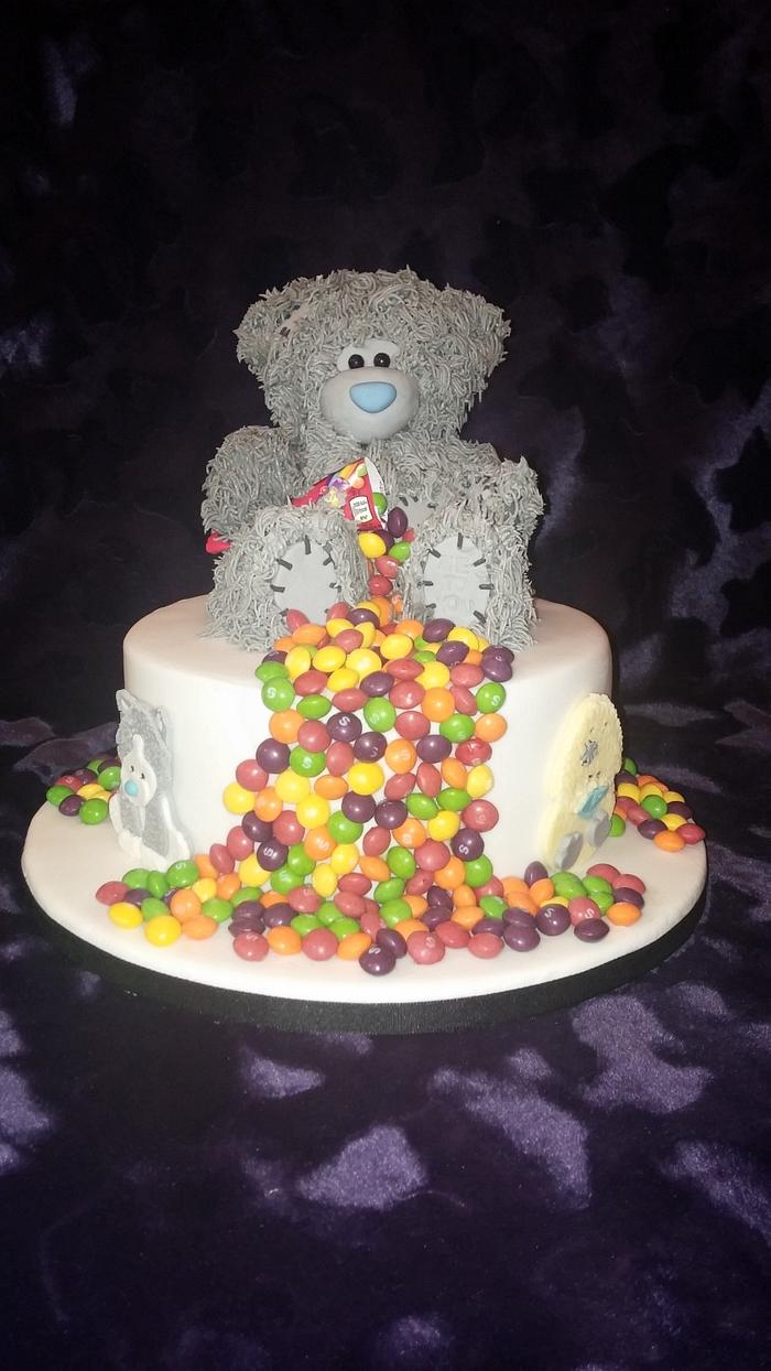 Tatty Teddy cake | Teddy cakes, Teddy bear cakes, Baby shower cakes